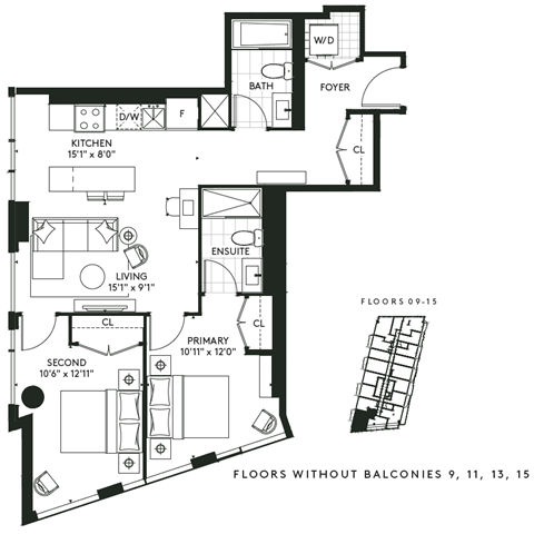 450 Front Street West Studio-3 Beds Apartment for Rent - Photo Gallery 41